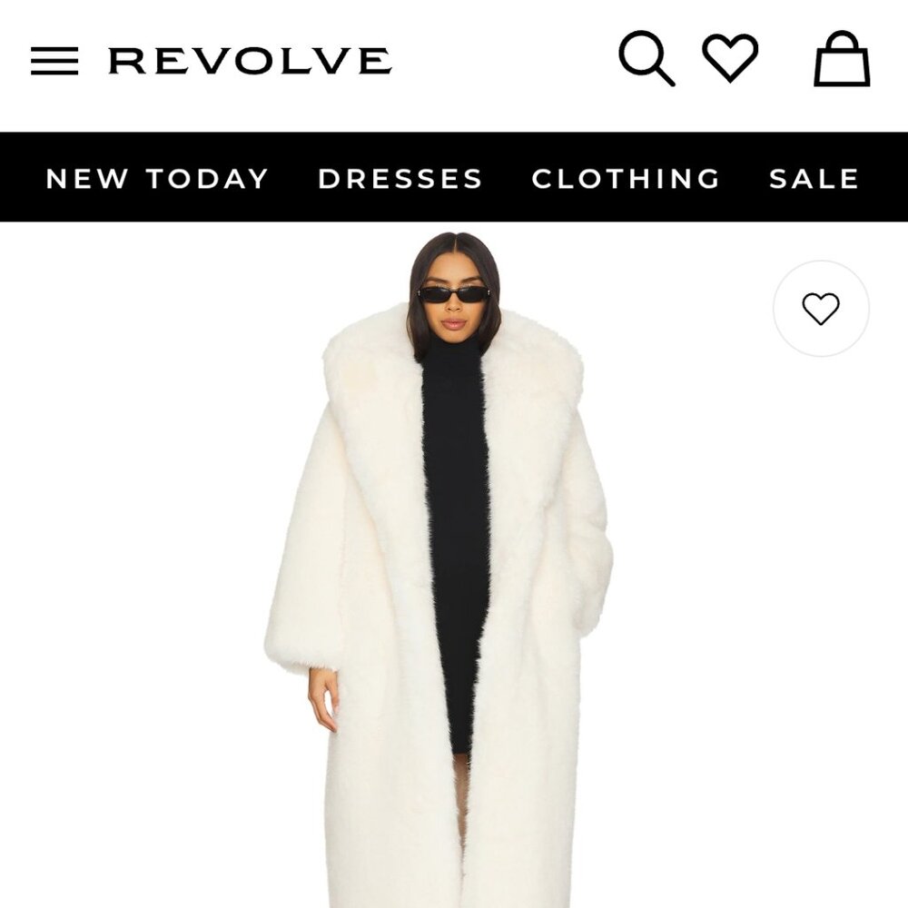 Faux Fur Hooded Coat in White GIUSEPPE DI MORABITO